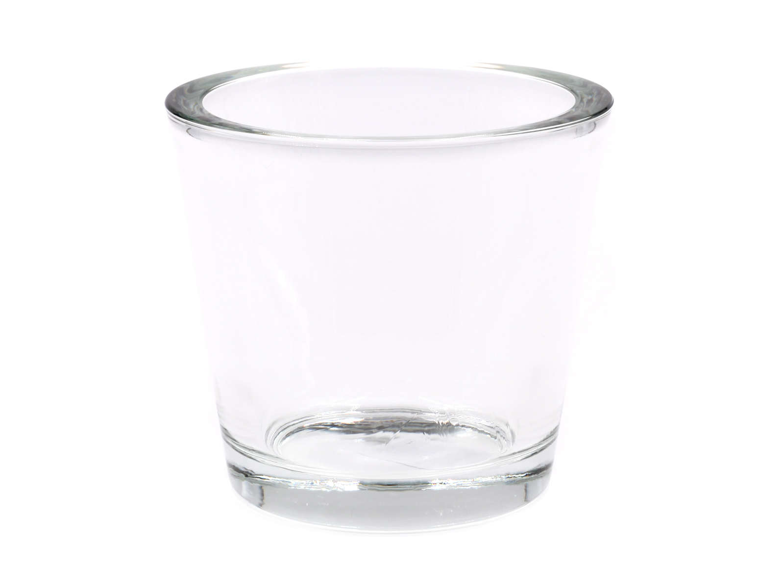 Modernes Windlicht-Glas XXL-Glas D=10cm, H=9cm 1er & 6er Pack