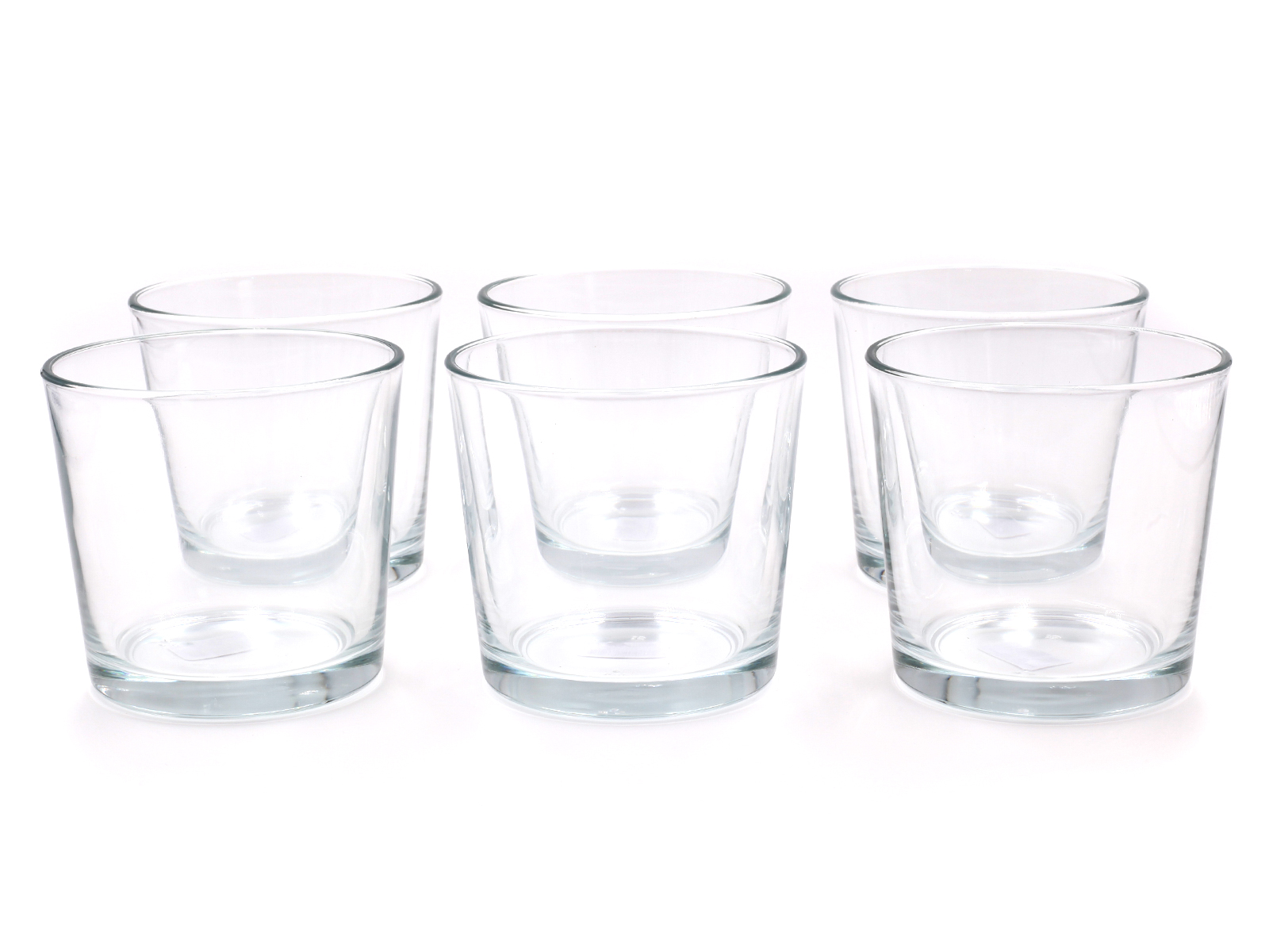 Moderner Glastopf D=11,5cm 1er & 6er Pack