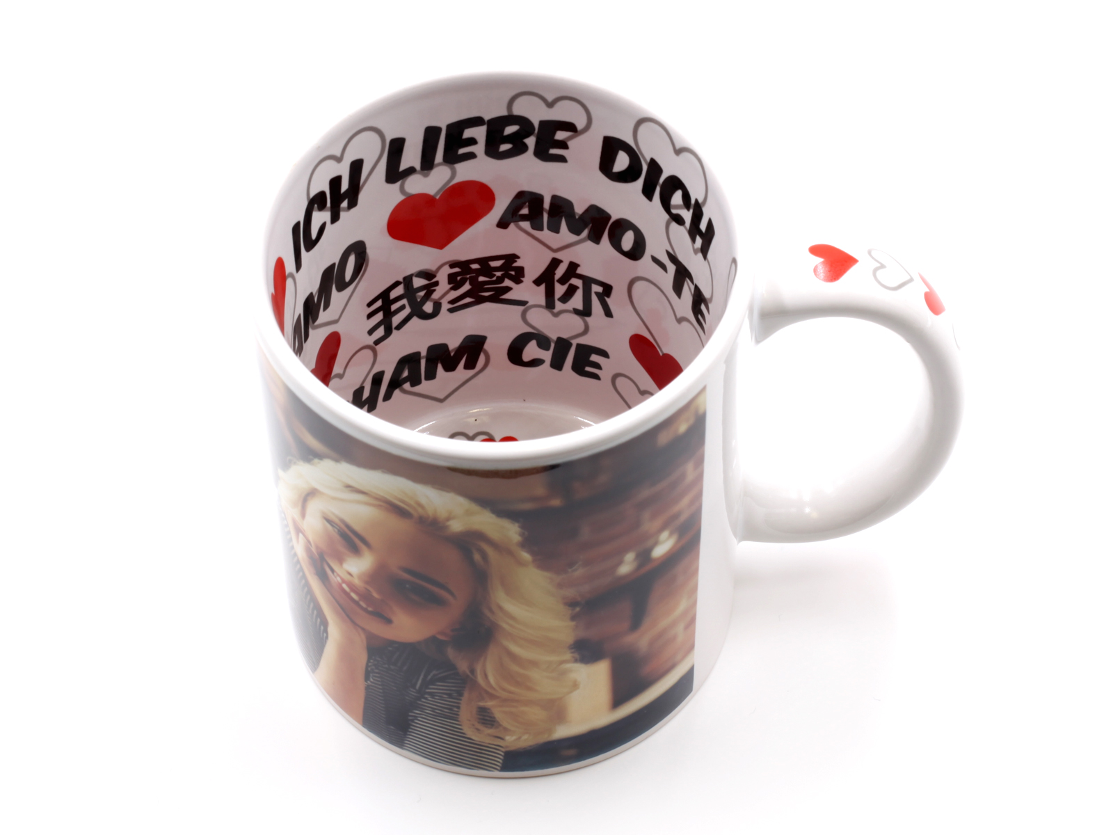 Dein Foto auf der " I LOVE YOU " Tasse - LIMITED EDITION