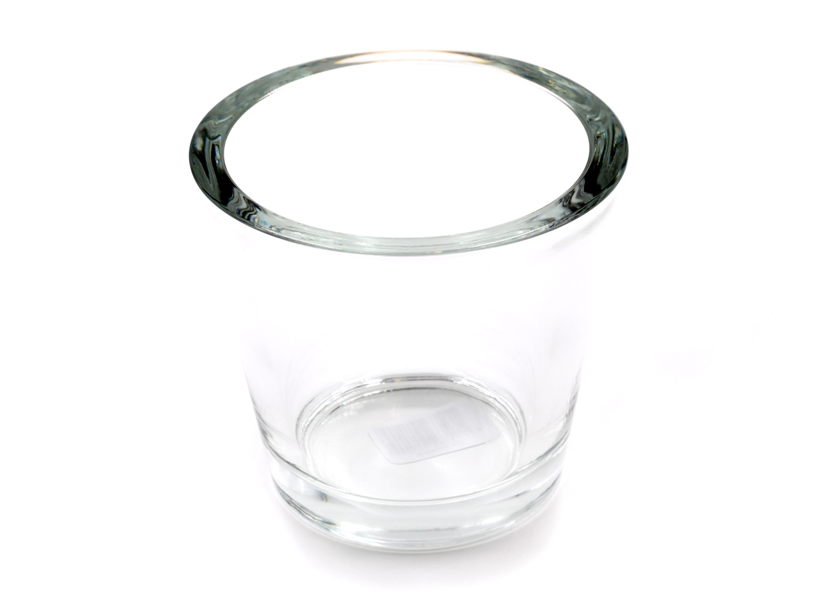 Modernes Windlicht-Glas XXL-Glas D=10cm, H=9cm 1er & 6er Pack
